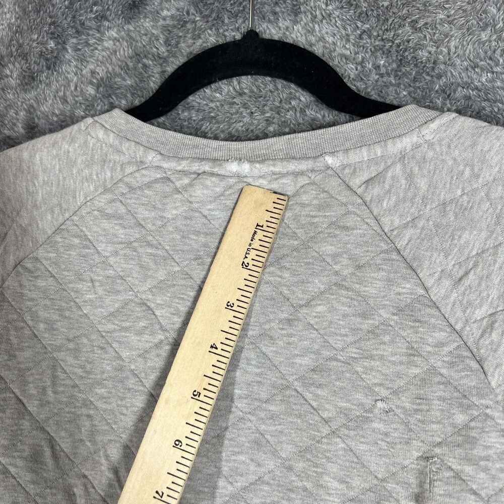 Patagonia Sweatshirt Womens Medium Gray Quilted Worn Wear Pullover STY25310FA18